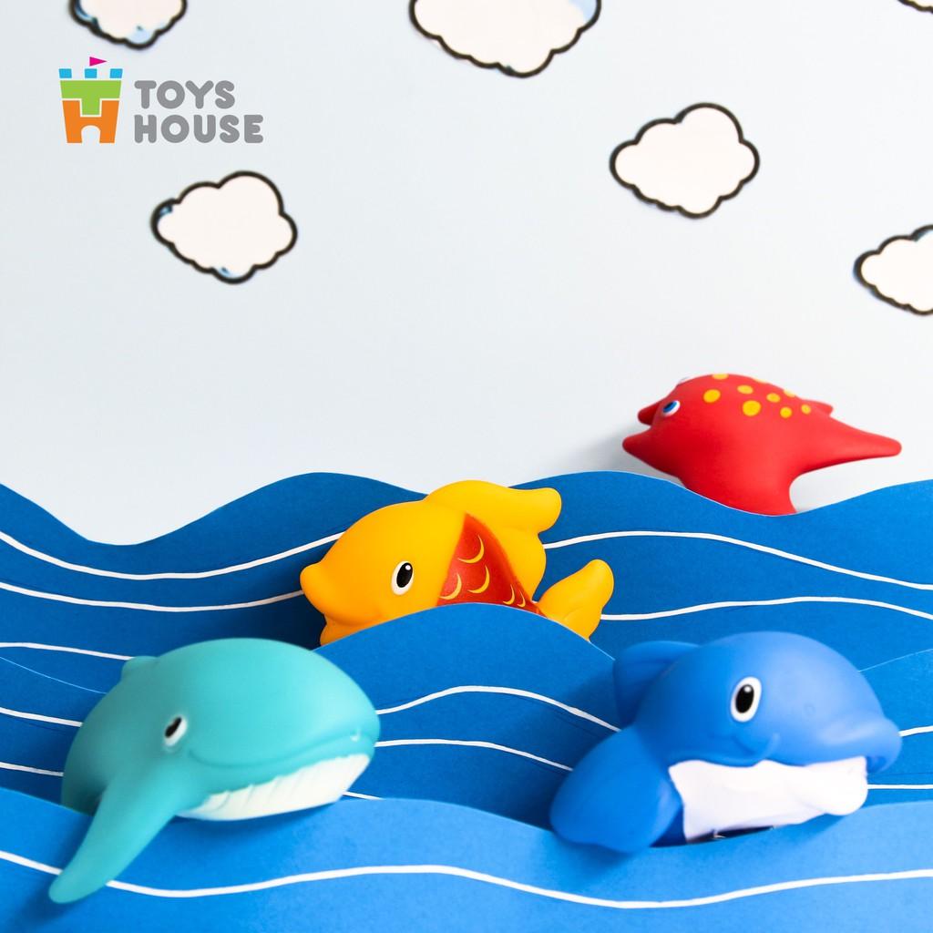 Đồ chơi nhà tắm cho bé-set 4 món hình con cá, quả bóng, sinh vật biển vô cùng dễ thương Toys House, hàng chính hãng