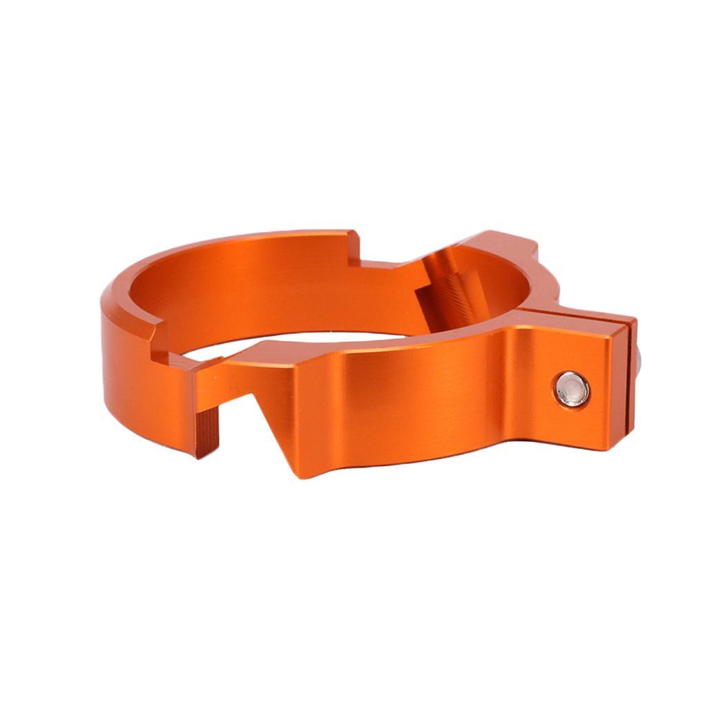 Heavy Duty Stainless Steel Motorcycle Silencer Exhaust Clamp Clip, 72mm, Orange