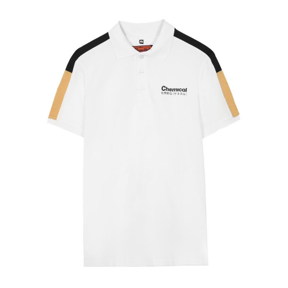 Áo Polo nam in chữ nổi CHEMICAL 2103015 chất cotton cao cấp, dày dặn, chuẩn form - CUONG STORE