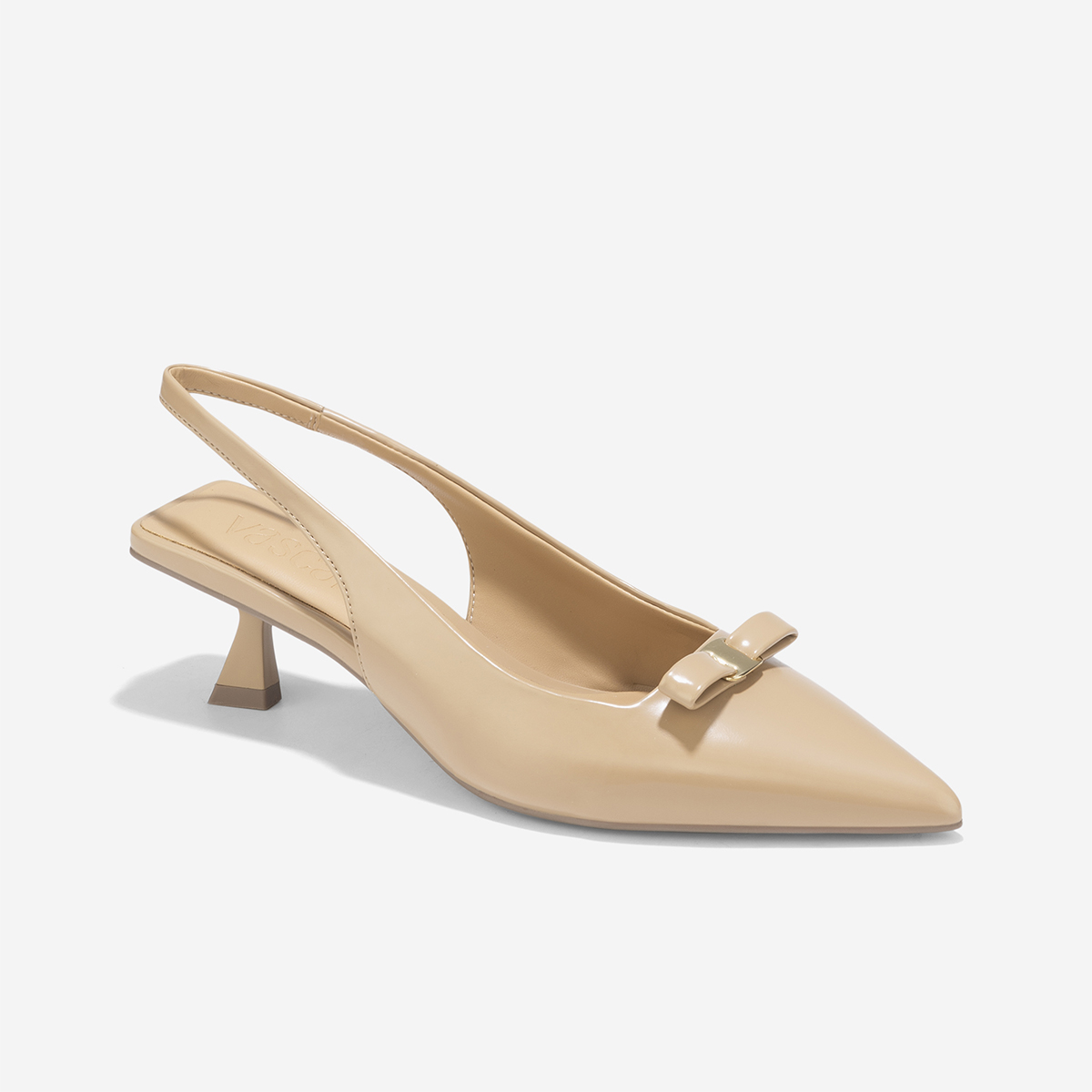 Giày Slingback Mũi Nhọn Đính Nơ Trang Trí - BMN 0661