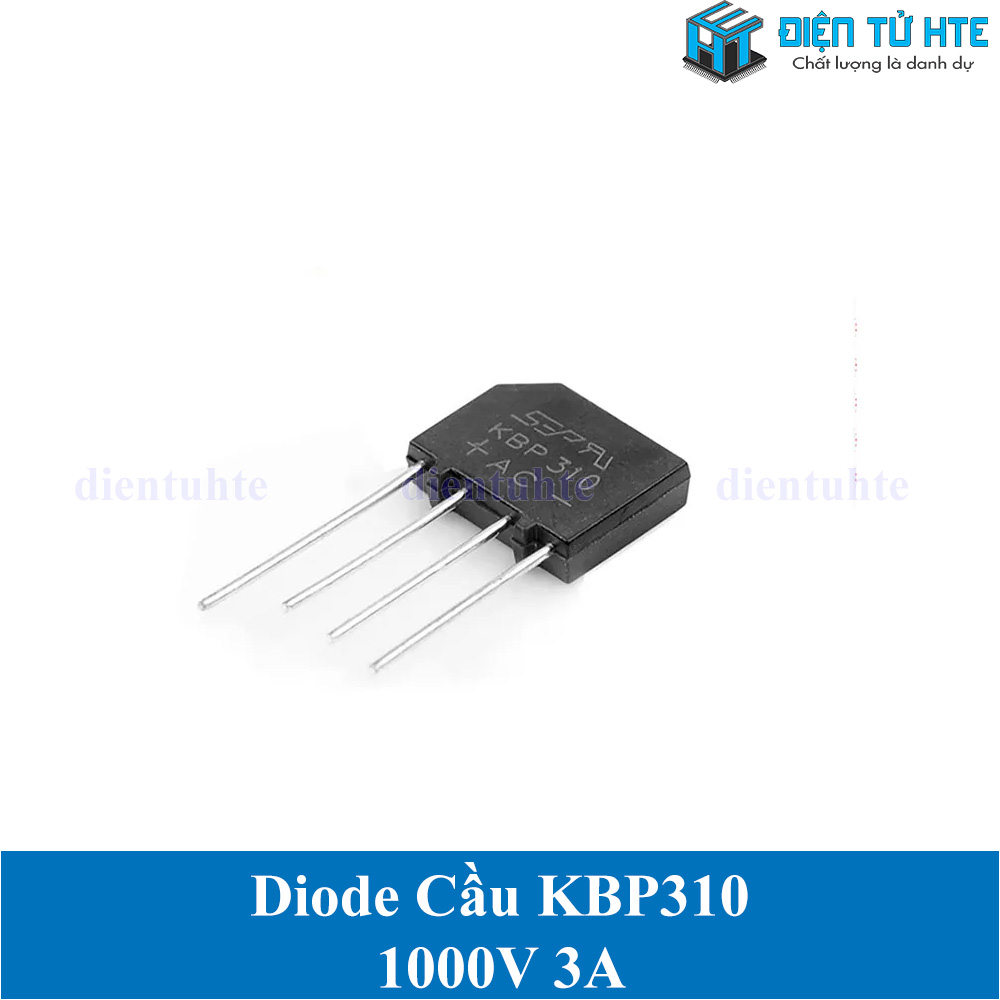 Bộ 5 Diode cầu KBP310 3A 1000V chân cắm