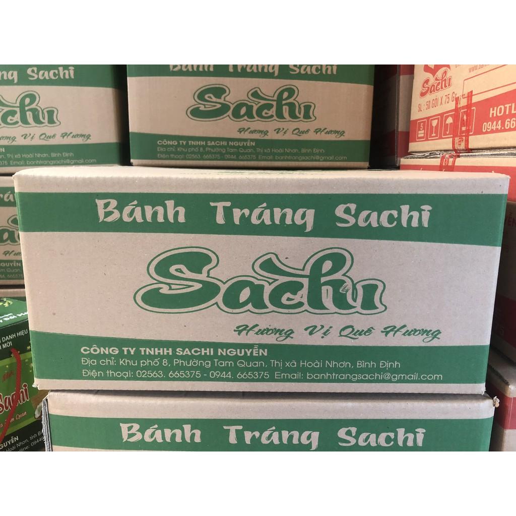 Thùng 50 Gói Loại 70Gram, Bánh Tráng Nước Cốt Dừa Cao Cấp Nướng Sẵn Sachi