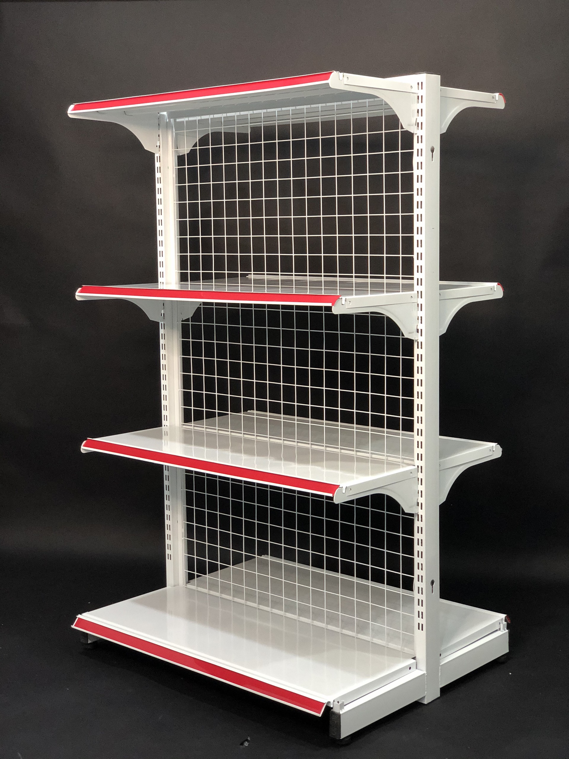 Kệ siêu thị giữa nhà - Dài 90 x Rộng 70 x Cao 150 x 4 tầng x 2 mặt