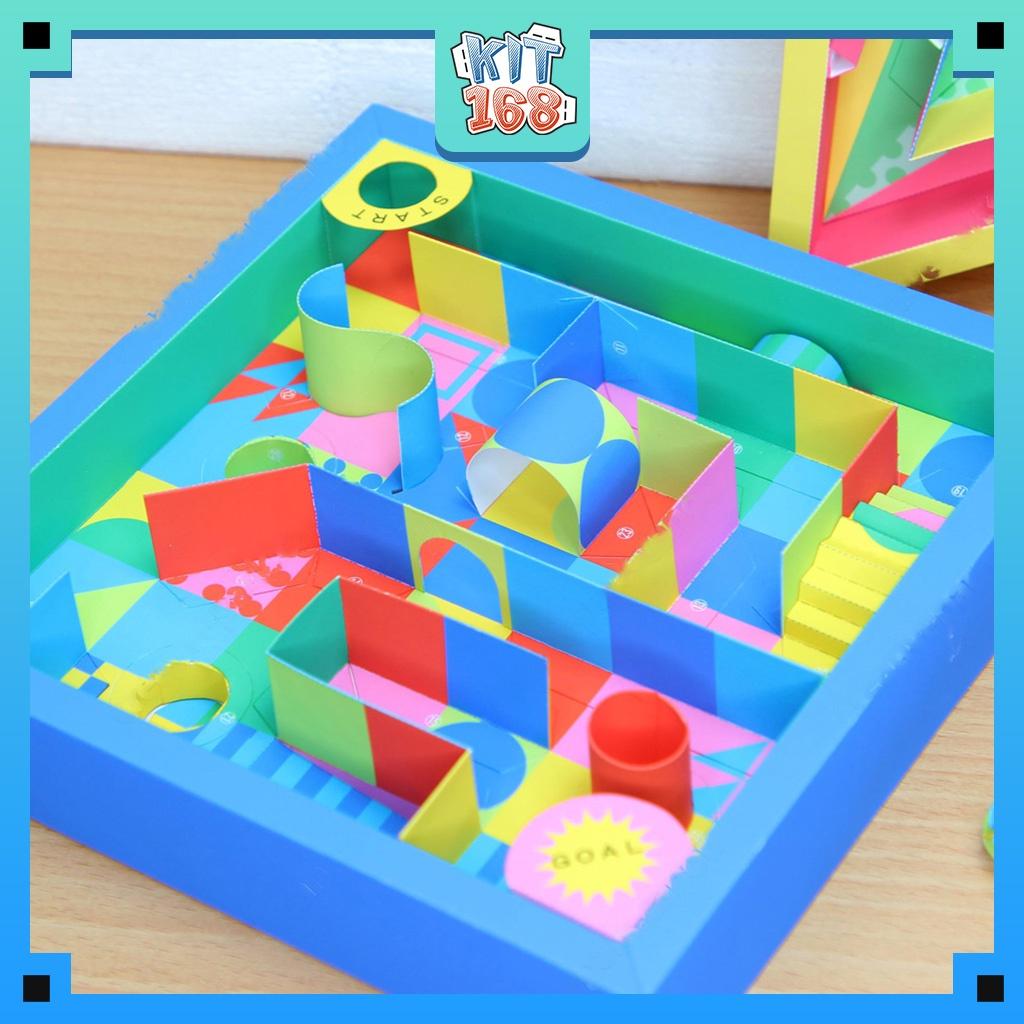 Mô hình giấy đồ vật đồ chơi Trò chơi 3D maze hình vuông