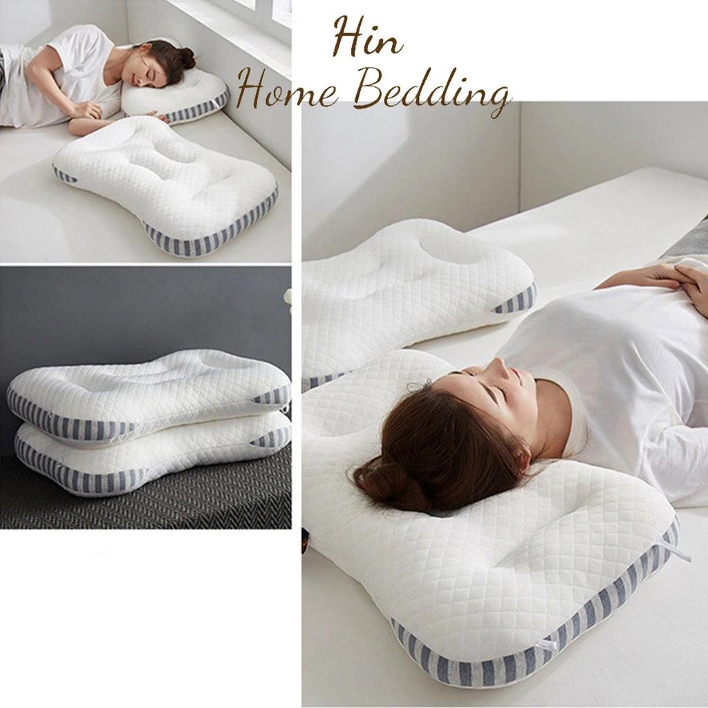 Gối Massage Đậu Nành Cao Cấp Hin Home Bedding Ruột Gối Lông Vũ Gối Đầu Nằm Ngủ Ngon Chuẩn Khách Sạn Năm Sao