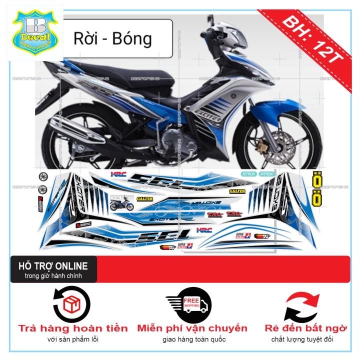 Tem rời dành cho EX 2011 HOA VĂN BẠC XANH