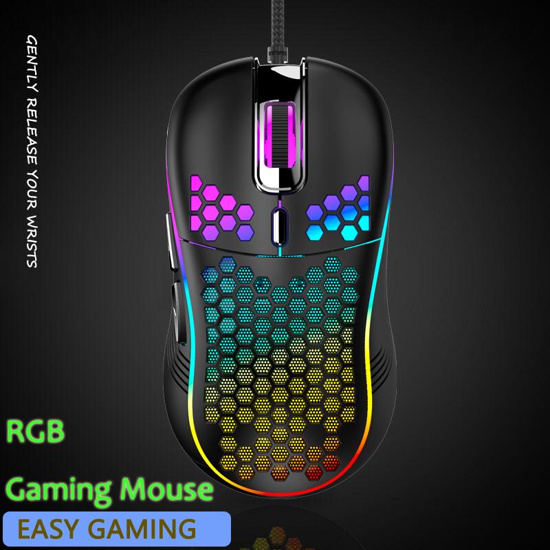 2021 Gaming Chuột Game Thủ Có Dây Cổng USB Chuột Đèn Nền RGB 6 Phím Chuột Cho Máy Tính Laptop Chơi Game Máy Tính Chuột Chơi Game