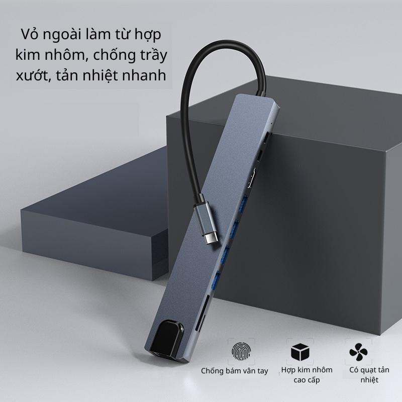 Bộ HUB Type-C, Cổng Chuyển Sang HDMI,USB 3.0,PD Cho Điện Thoại, Laptop,Bộ HUB chuyển đổi