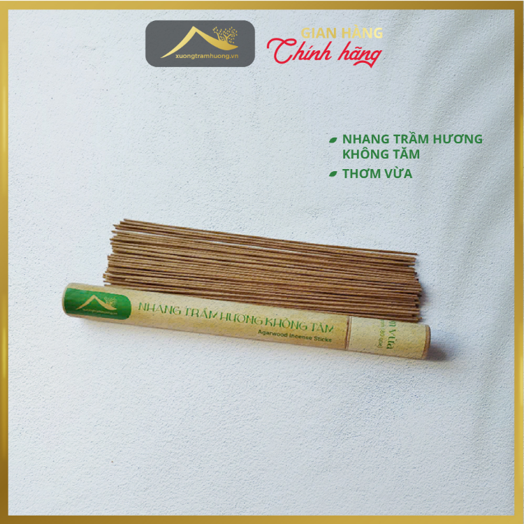 Nhang Trầm Hương Không Tăm Sạch Nguyên Chất Xưởng Trầm Hương Thơm Vừa Ít Khói Xông Nhà