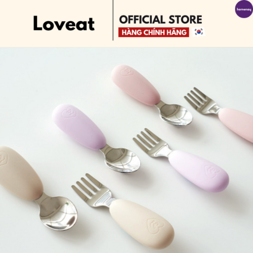 Combo muỗng nĩa cho bé Loveat