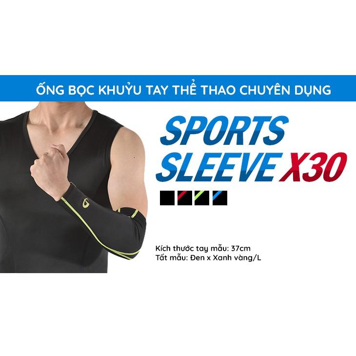Ống bọc khuỷu tay thể thao Phiten sport sleeve x30 for arm (2 cái) SL535004/SL535104/SL535304