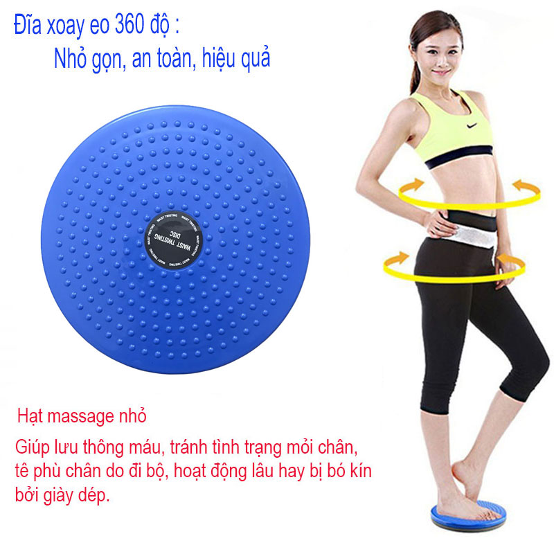 Đĩa Xoay Eo 360 Độ Massage Chân Giảm Eo Hiệu Qủa Đĩa Xoay Tập Thể Dục Waist Twisting Disc TT08