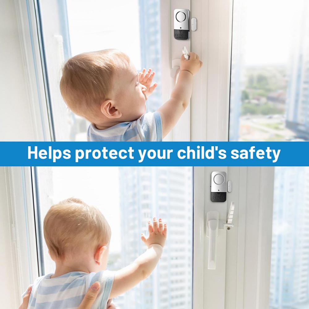 Door Window Alarm Sensor Wireless Door Sensor Anti-Theft Alarm Compatible With Alarm Host for Smart Home Automation Security Alarm System