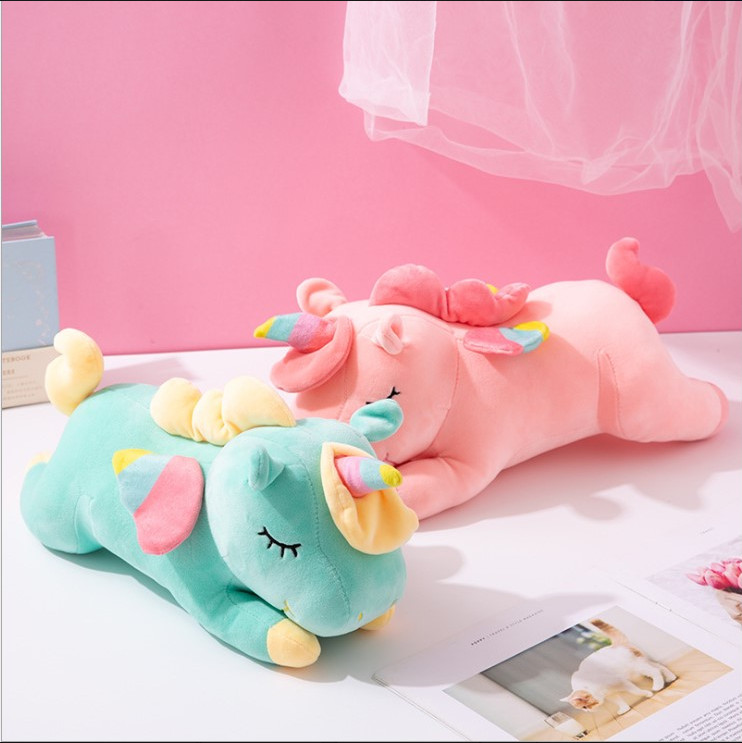 Gấu Bông Hình Ngựa Một Sừng Pony Cao Cấp Cực Xinh Size 50cm (2 Màu)