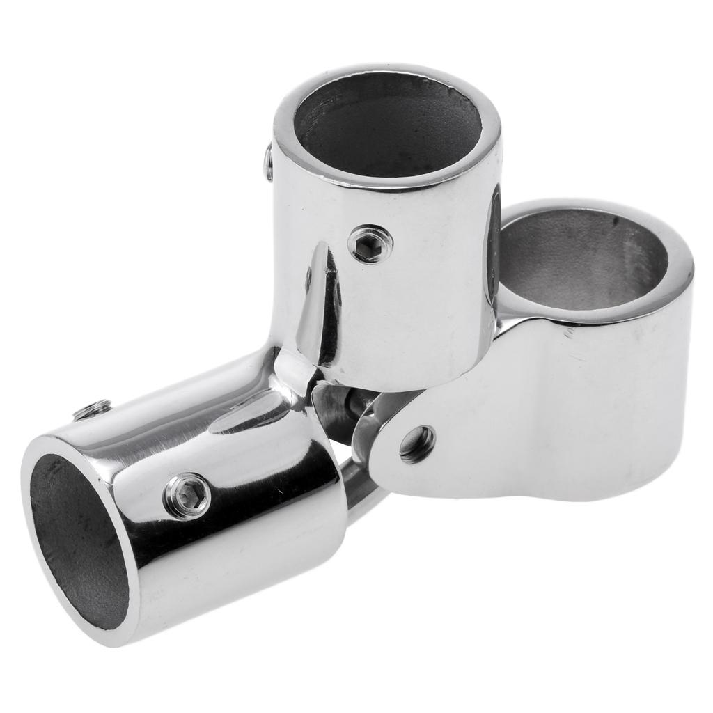 Stainless Steel,Boat Bimini   End Deck Hinge Mount Fitting (22mm)