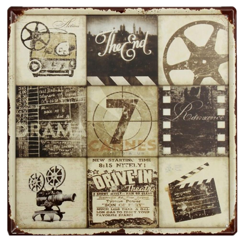 30cmx30cm Vintage Metal Tin Sign Plaque Wall Art Poster Cafe Bar Pub