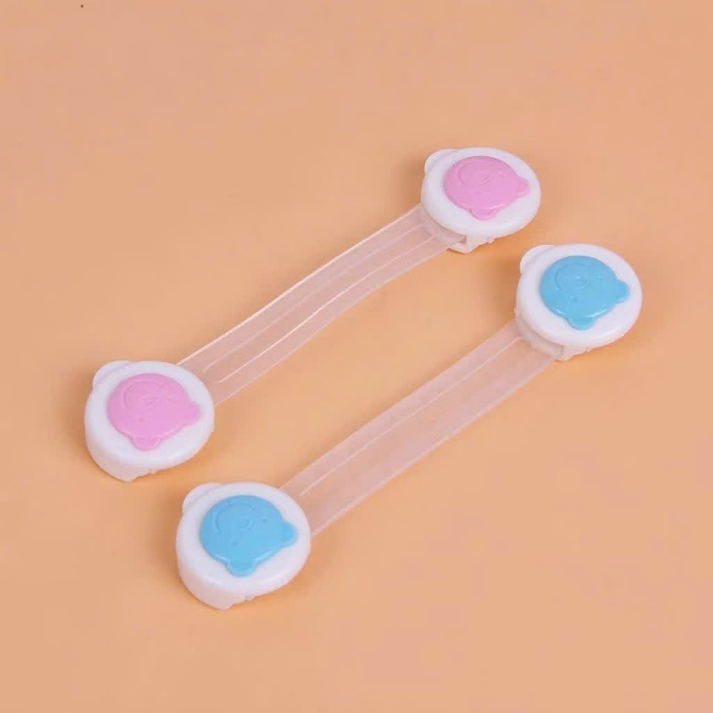 Khóa Chốt Tủ Lạnh Ngăn Kéo An Toàn Cho Bé - Set 2 Cái, Chống Trẻ Mở - HÀNG CHÍNH HÃNG MINIIN