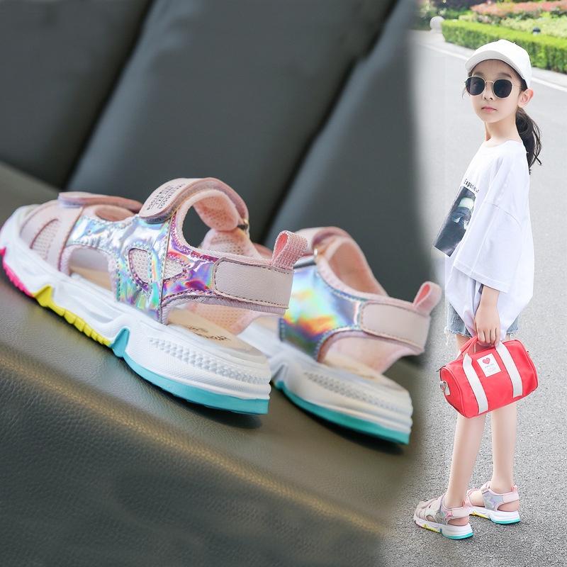 Dép sandal bé gái Dép quai hậu trẻ em gái 4 - 14 tuổi phong cách Hàn Quốc