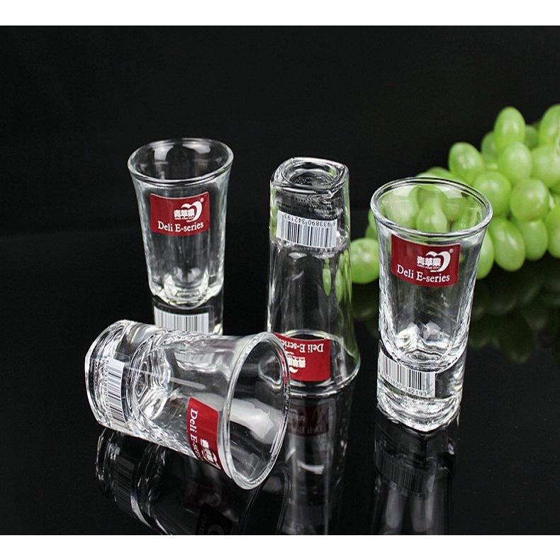 Bộ 6 ly pha lê uống rịu DELI Cao cấp sáng bóng
