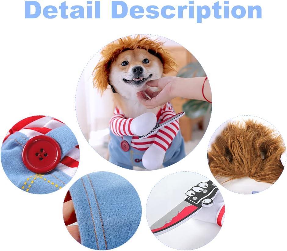 Mortal Doll Dog Trang Phục Chú Chó Ngộ Nghĩnh Trang Phục Halloween Cosplay Cho Chó Đảng Quần Áo Giáng Sinh Quần Áo Thú Cưng Cho Chó Con Và Vừa