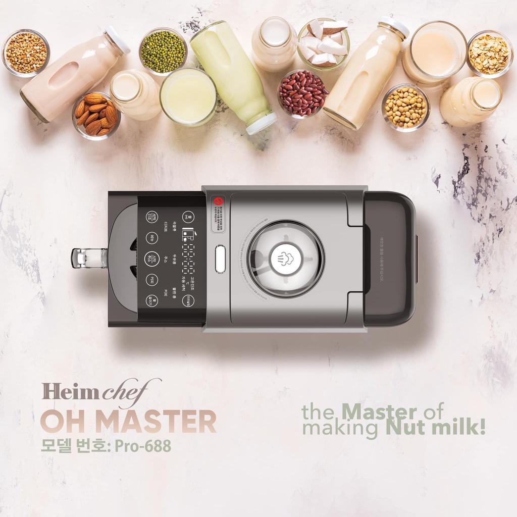 Máy Làm Sữa Hạt Heimchef, Máy Nấu Sữa Đậu Nành, Soy Milk Maker, Nhập Hàn Quốc, Công Suất 1800W, Dung Tích 1L