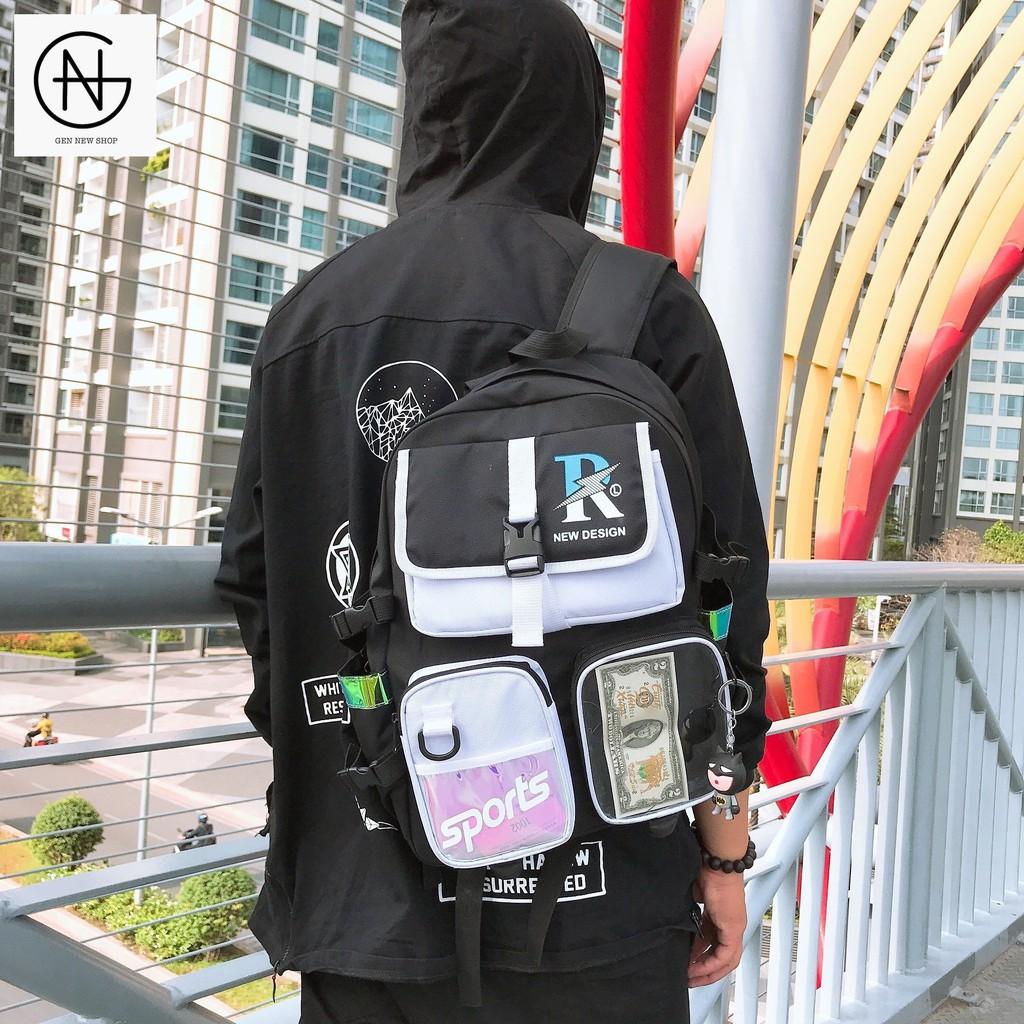Balo Đi Học Dạ Quang Phản Quang Phát Sáng Thời Trang Nam Nữ Học Sinh DQ Sport 01