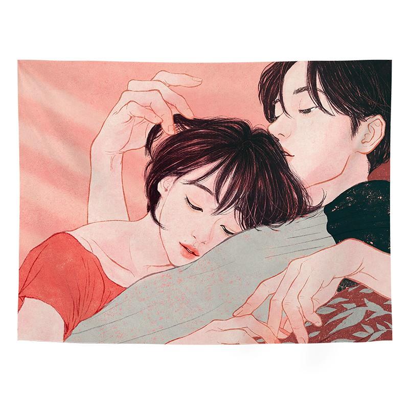 Tranh vải cặp đôi mẫu mới nhất -