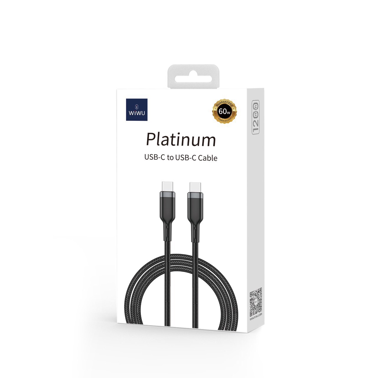 Cáp Dữ Liệu WiWu Platinum Wi-C013 60W Tương Thích Với Các Thiết Bị Có Giao Diện USB-C to USB-C - Hàng Chính Hãng