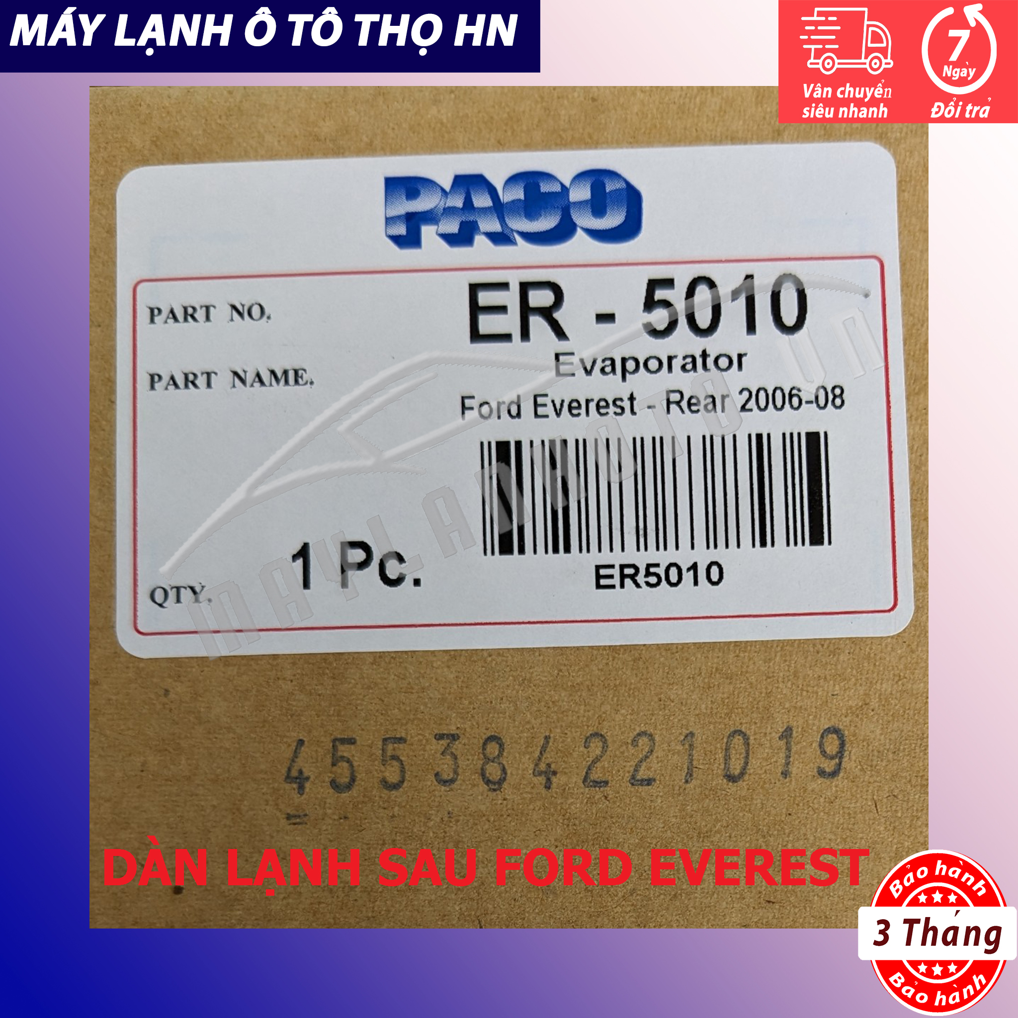 Dàn lạnh Ford Everest 2006 - 2016 Hàng xịn Thái Lan 06 07 08 09 10 11 12 13 14 15 16