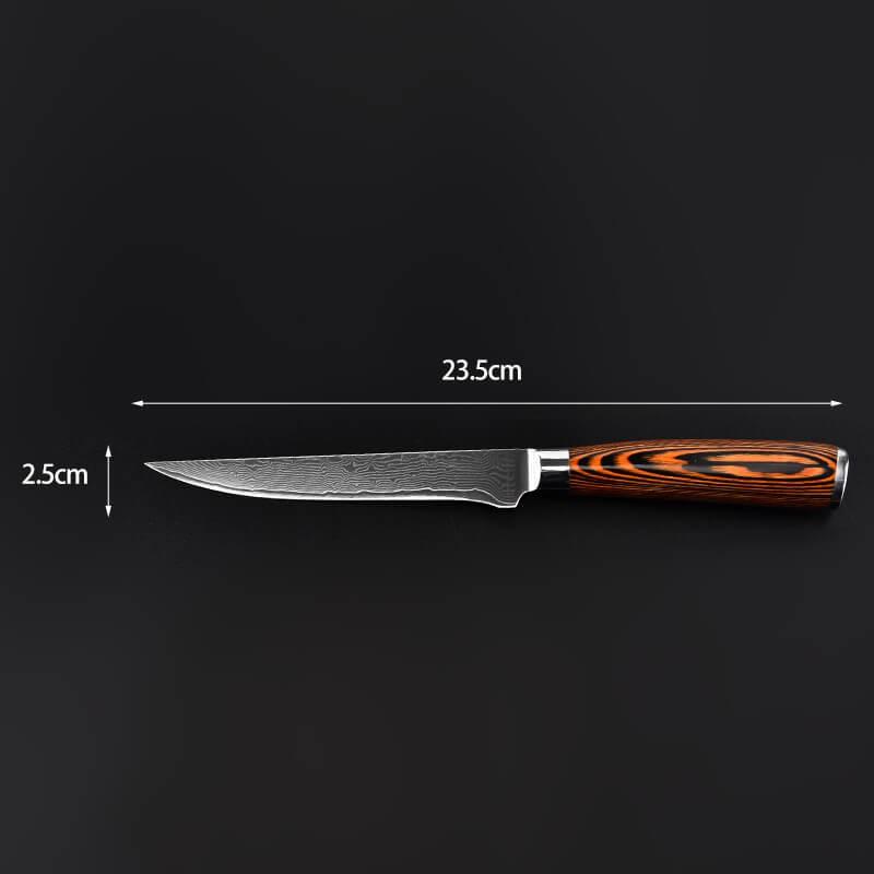 DAO - DAO BẾP NHẬT BẢN CLASSIC BONING THÉP DAMASCUS MÃ DDT120 VNS
