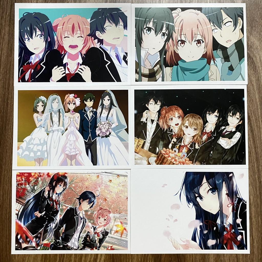 Bộ 20 tấm postcard Yahari Ore no Seishun Love Comedy wa Machigatteiru