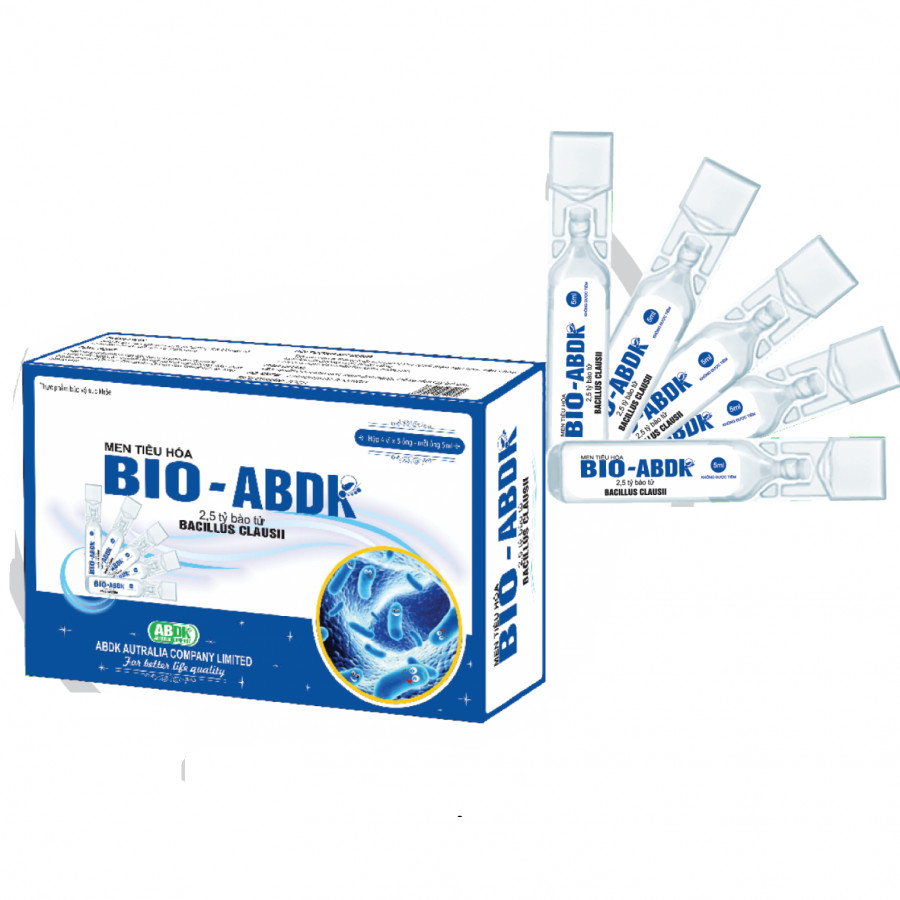 Thực phẩm bảo vệ sức khỏe MEN TIÊU HÓA BIO- ABDK hộp 20 ống bổ sung lợi khuẩn cho đường tiêu hóa khỏe mạnh, giúp cân bằng hệ vi sinh đường ruột trong trường hợp loạn khuẩn đường ruột