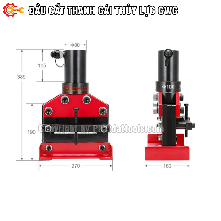 Máy cắt thanh cái thủy lực CWC150