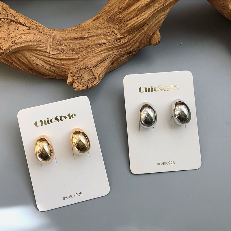 Bông Tai- Khuyên Tai Nữ Hợp Kim Hình Tròn Sang Trọng/B&m Basic/BTHK0034