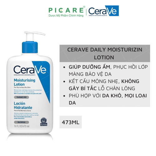 Sữa Dưỡng Ẩm Dành Cho Da Khô CeraVe Moiturising Lotion 473ml