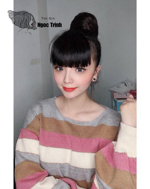 Tóc giả mái ngố mái ngố dày