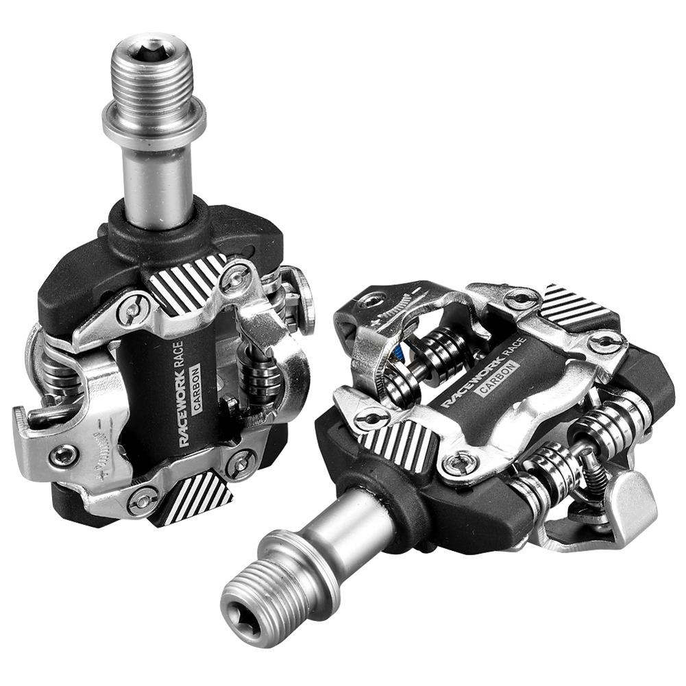 Bàn đạp xe đạp RACEWORK  MTB leo núi Vòng bi kín không kép siêu nhẹ SPD 9/16 inch