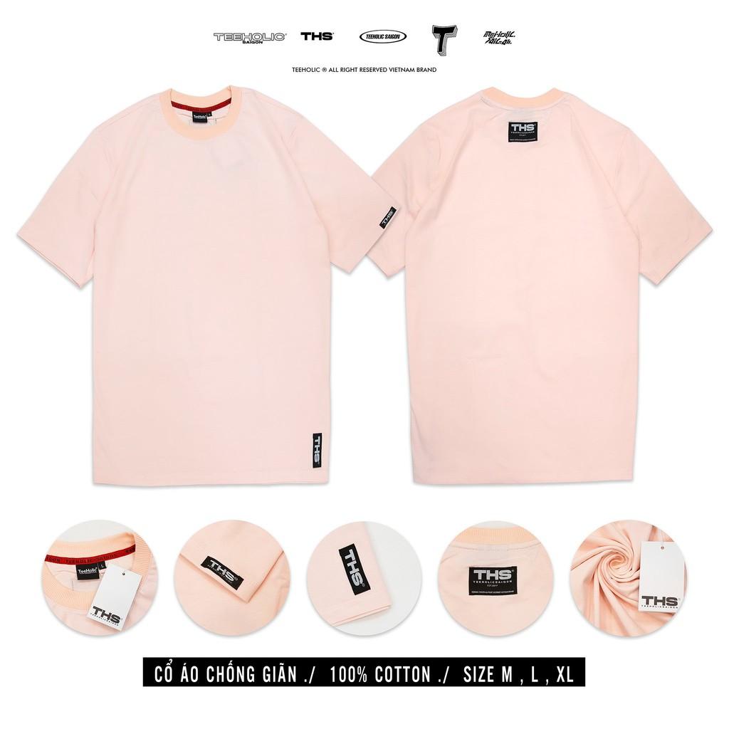 Áo thun trơn Unisex nam nữ TeeHolic màu đen, trắng, xanh neon, tan, tím, hồng, vàng