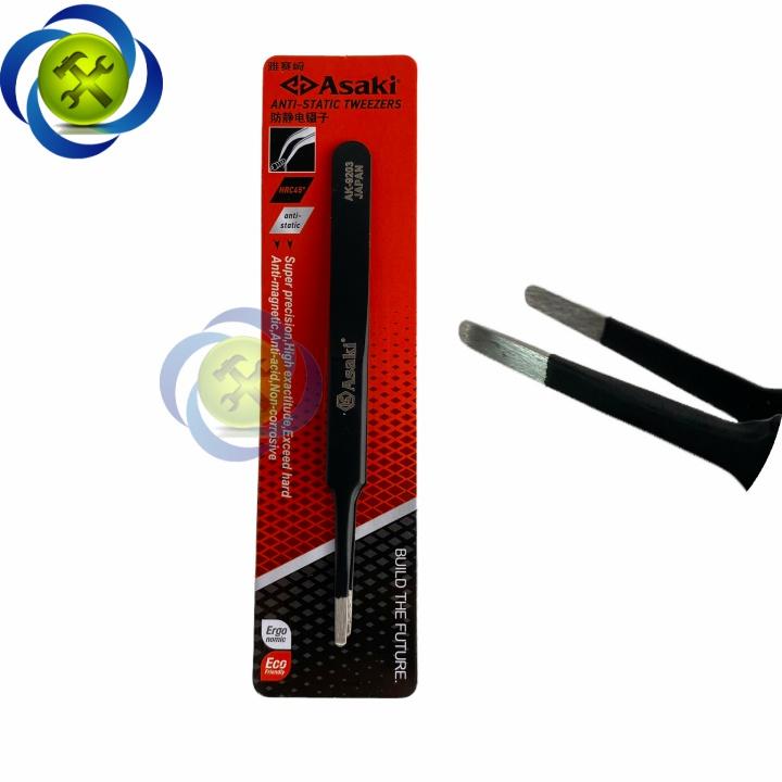 Nhíp gắp linh kiện mũi bằng ASAKI AK-9203 dài 120mm