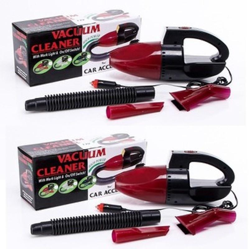 Máy Hút Bụi Xe Hơi Có Đèn Led Vacuum Cleaner Cao Cấp - Hút Bụi Ô Tô Cầm Tay Dây Mini Giá Rẻ Hộp Đỏ