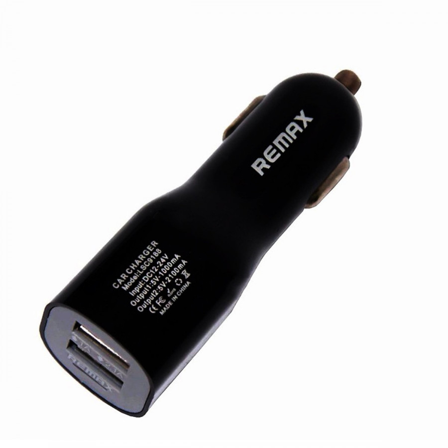 Củ sạc dành cho xe hơi 2 cổng Remax Carcharger 1.0A - 2.1A- hàng chính hãng