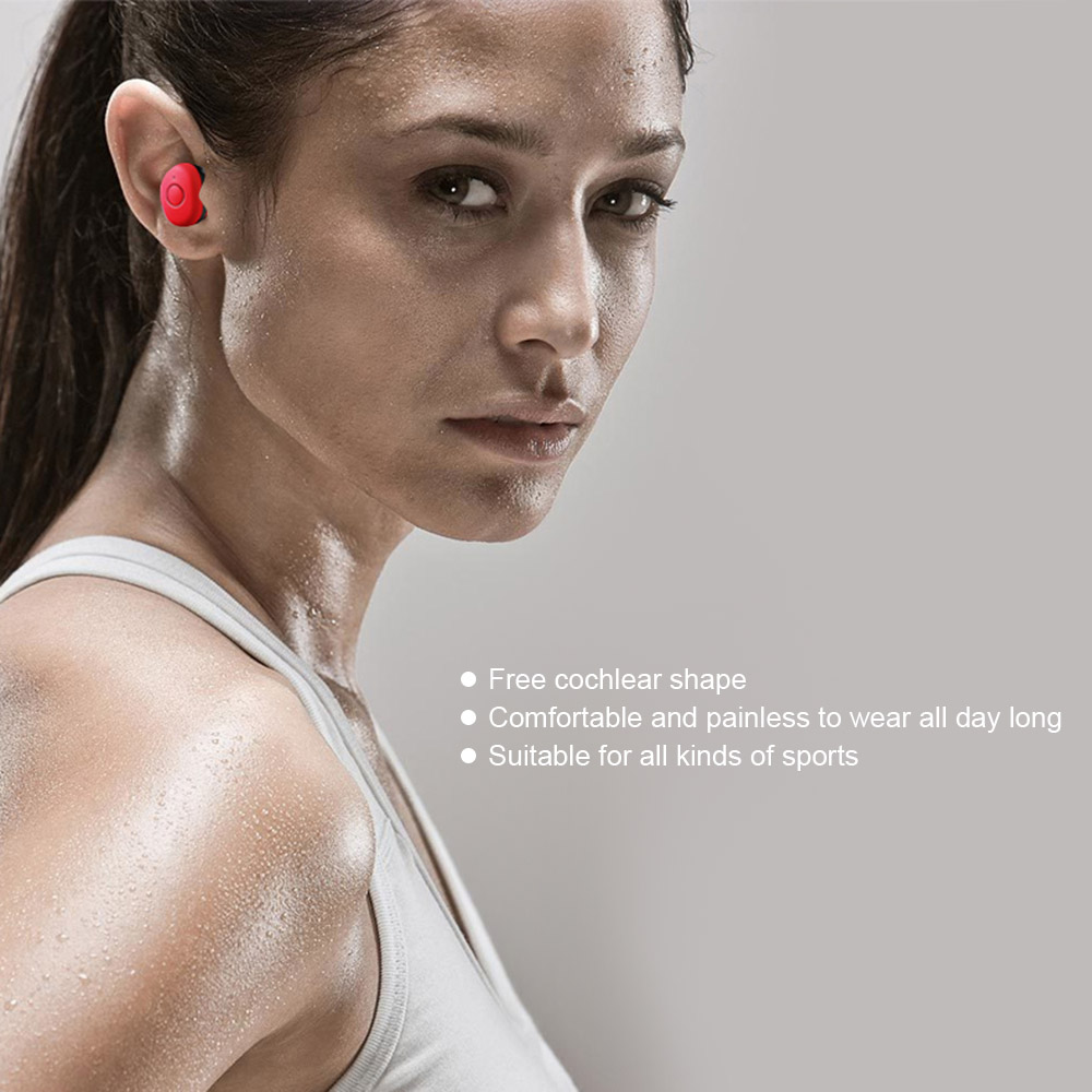 Tai Nghe Nhét Tai Không Dây Dt-1 TWS Mini Bluetooth 5.0 Với Mic