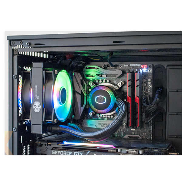 Tản nhiệt nước CPU Cooler Master MasterLiquid ML120R RGB - Hàng Chính Hãng