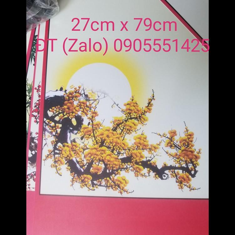 Bộ gồm 50 tờ giấy viết thư pháp kèm 50 CẶP nẹp treo kích thước 27cm x 79cm