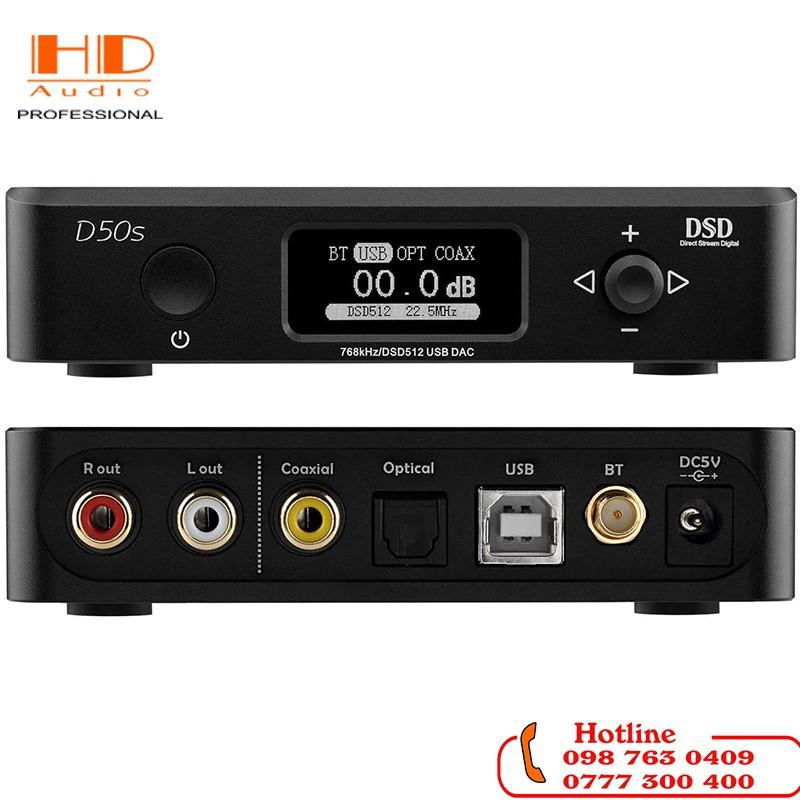 GIẢI MÃ TOPPING D50S- Bộ Giải Mã Âm Thanh DSD512 PCM 768khz,32bit - Chính hãng