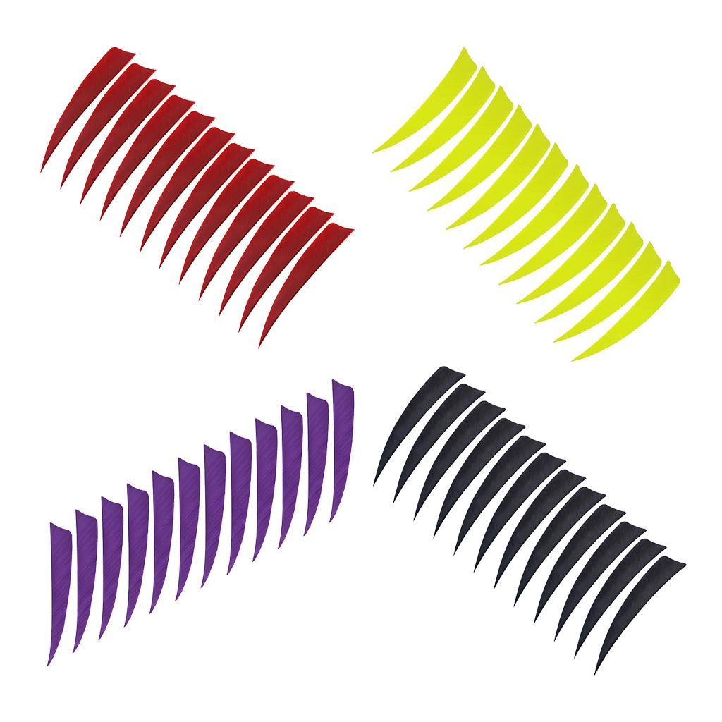 48 Pieces 4 Inch Archery Arrow Natural Turkey Feathers Fletchings Vanes
