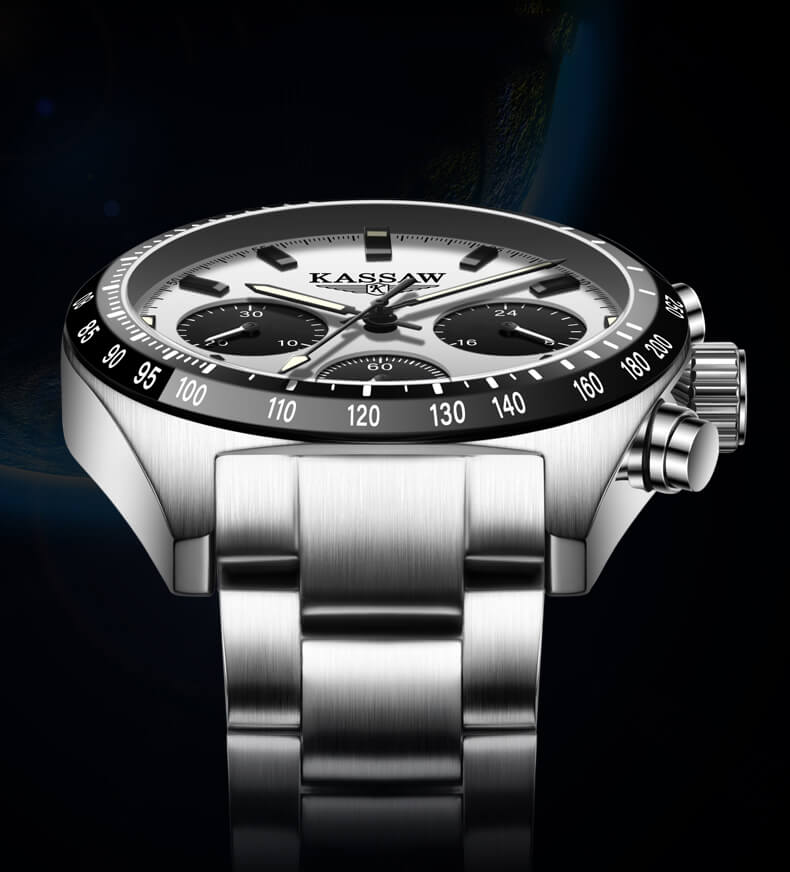 Đồng hồ nam chính hãng KASSAW Eco Drive K988-1 Kính sapphire ,chống xước,Chống nước ,BH 24 tháng