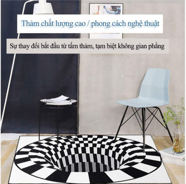 Thảm lót sàn nhà cửa3D illusion sống động