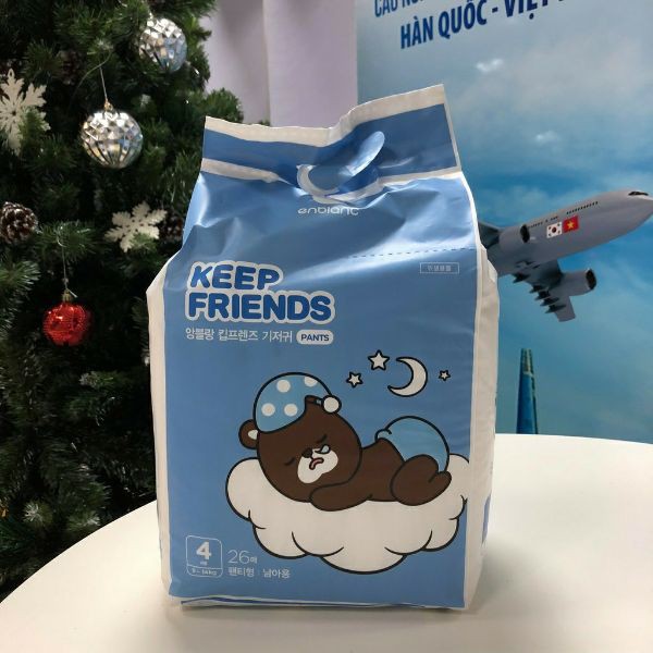 Tã quần nội địa Hàn Quốc - Keep Friend size 4 bé trai