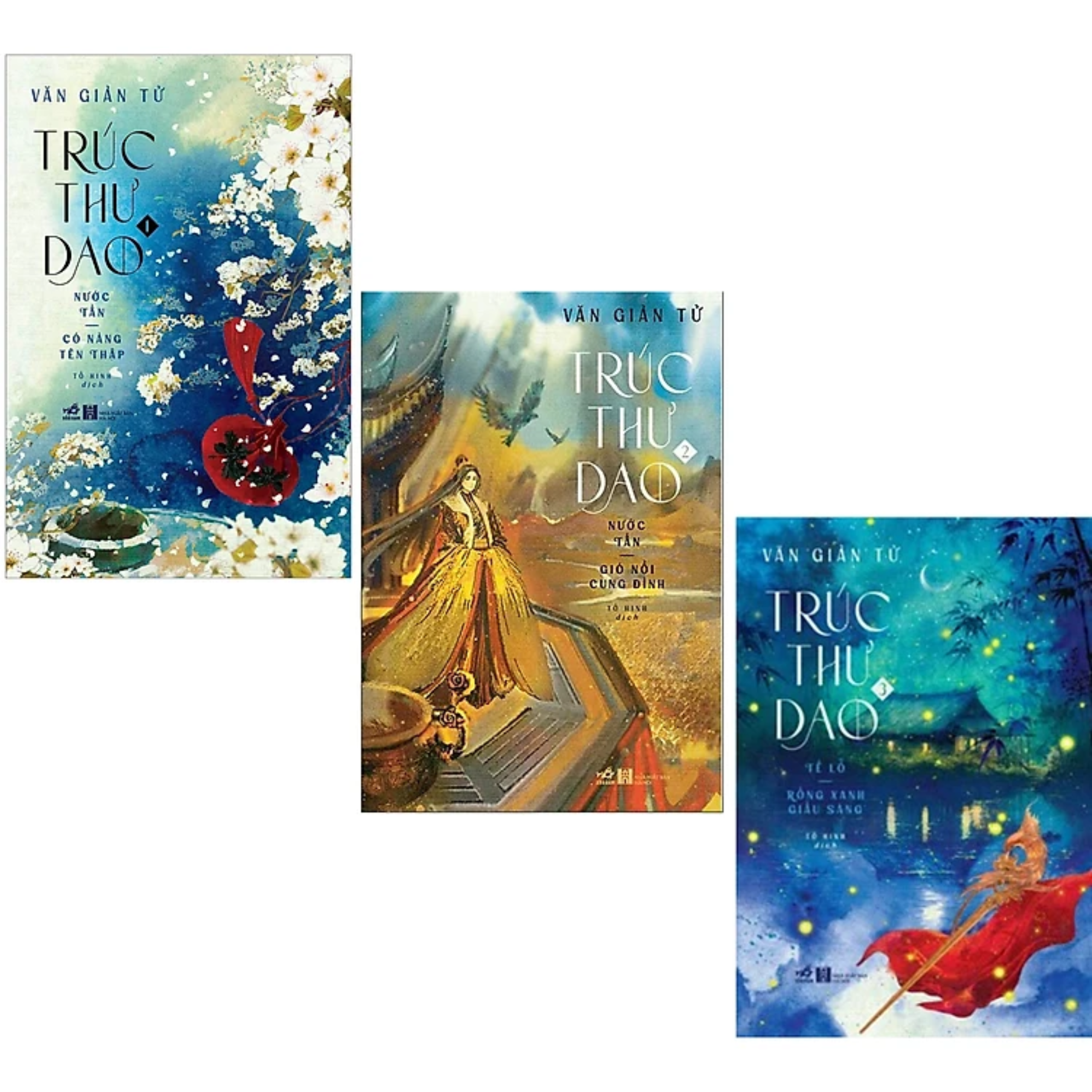 Combo 3Q Trúc Thư Dao: Trúc Thư Dao 1 - Nước Tần - Có Nàng Tên Thập + Trúc Thư Dao 2 - Nước Tấn - Gió Nổi Cung Đình + Trúc Thư Dao 3 - Tề Lỗ - Rồng Xanh Giấu Sáng
